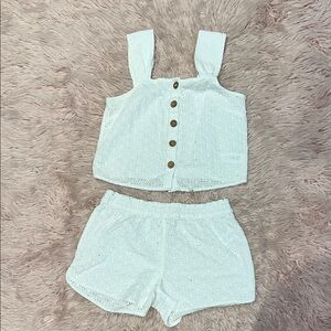 Tabitha Webb White Eyelet Sleepwear Set – Size XS